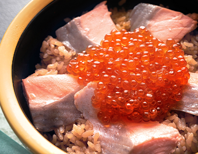 銀鮭はらこ飯